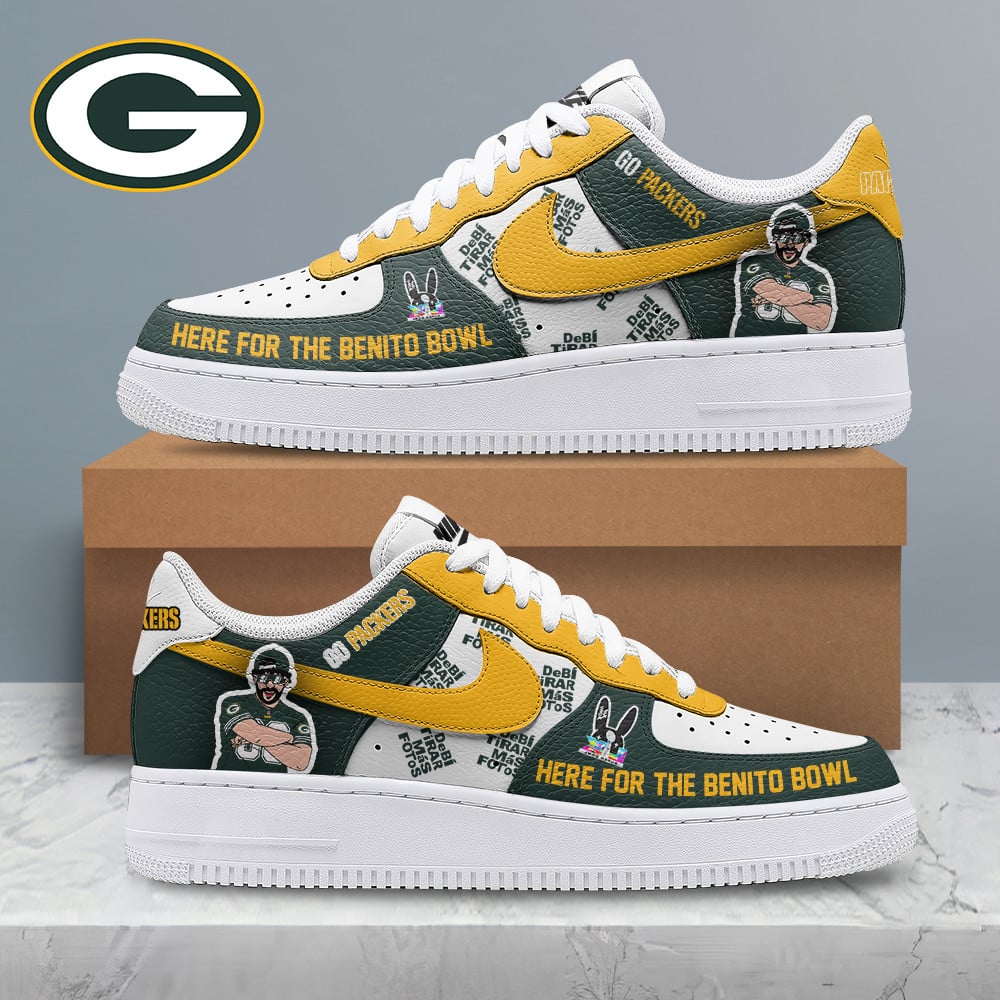 [SPECIAL OFFER] NEW CUSTOMIZED NFL08 GBP GREEN BAY PACKERS SUPER BOWL HALFTIME SHOW AF1 SHOES