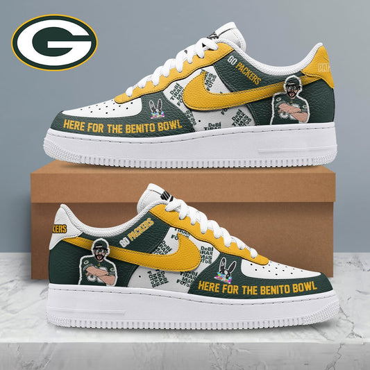 [SPECIAL OFFER] NEW CUSTOMIZED NFL08 GBP GREEN BAY PACKERS SUPER BOWL HALFTIME SHOW AF1 SHOES