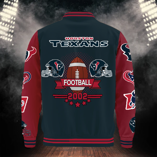 [SPECIAL OFFER] NEW CUSTOMIZED NFL15 HTT HOUSTON TEXANS BASEBALL JACKET