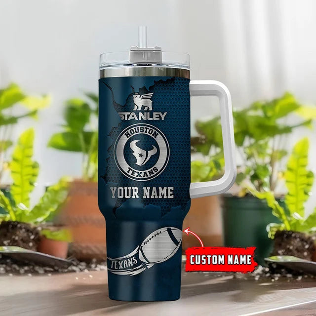 [SPECIAL OFFER] NEW CUSTOMIZED NFL15 HTT HOUSTON TEXANS TUMBLER CUP