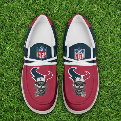 [SPECIAL OFFER] NEW CUSTOMIZED NFL15 HTT HOUSTON TEXANS LOAFER SHOES