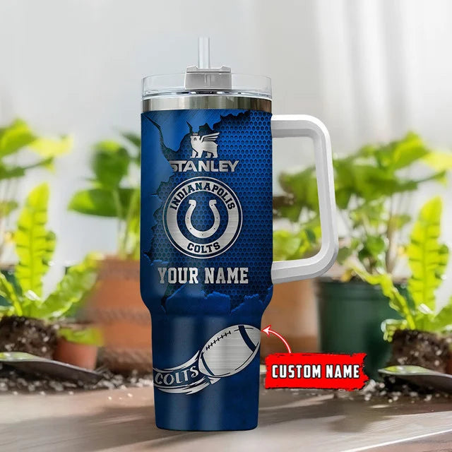 [SPECIAL OFFER] NEW CUSTOMIZED NFL17 IDC INDIANAPOLIS COLTS TUMBLER CUP