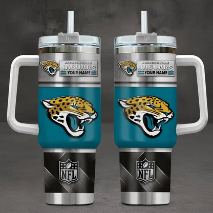 [SPECIAL OFFER] NEW CUSTOMIZED NFL30 JSJ JACKSONVILLE JAGUARS TUMBLER CUP
