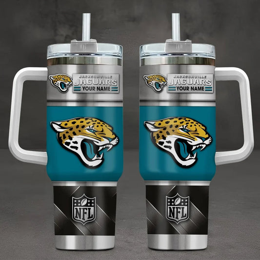 [SPECIAL OFFER] NEW CUSTOMIZED NFL30 JSJ JACKSONVILLE JAGUARS TUMBLER CUP