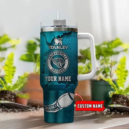 [SPECIAL OFFER] NEW CUSTOMIZED NFL30 JSJ JACKSONVILLE JAGUARS TUMBLER CUP