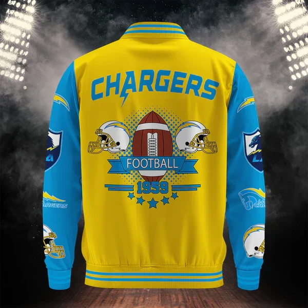 [SPECIAL OFFER] NEW CUSTOMIZED NFL09 LAC LOS ANGELES CHARGERS BASEBALL JACKET