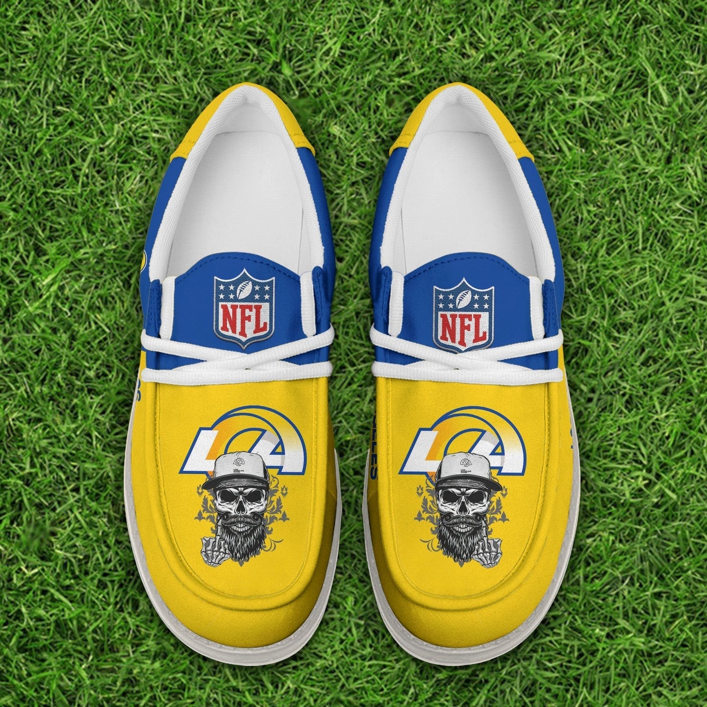 [SPECIAL OFFER] NEW CUSTOMIZED NFL22 LAR LOS ANGELES RAMS LOAFER SHOES