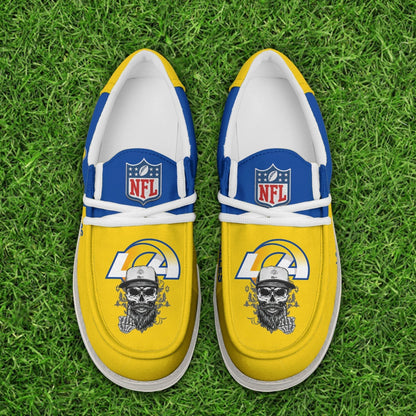 [SPECIAL OFFER] NEW CUSTOMIZED NFL22 LAR LOS ANGELES RAMS LOAFER SHOES