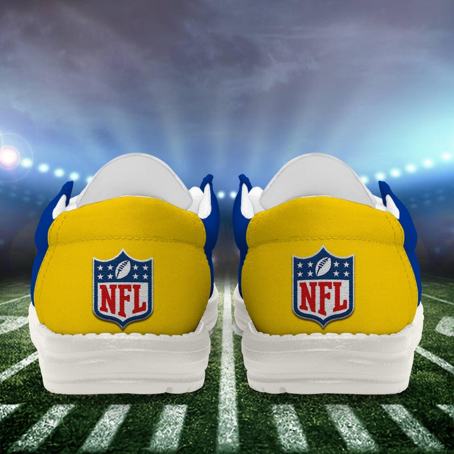 [SPECIAL OFFER] NEW CUSTOMIZED NFL22 LAR LOS ANGELES RAMS LOAFER SHOES