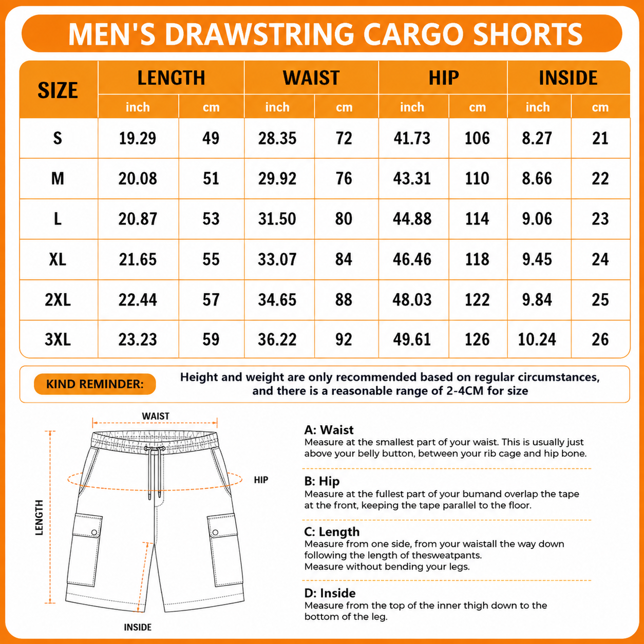 [SPECIAL OFFER] NEW CUSTOMIZED NFL20 ARC ARIZONA CARDINALS MEN'S DRAWSTRING CARGO SHORTS