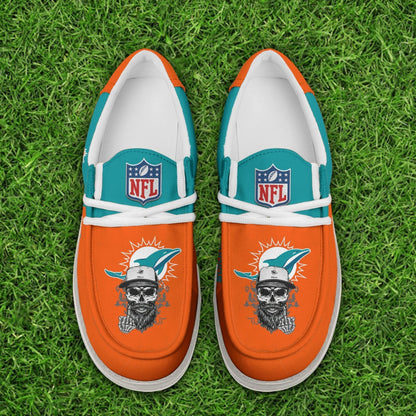 [SPECIAL OFFER] NEW CUSTOMIZED NFL19 MDP MIAMI DOLPHINS LOAFER SHOES