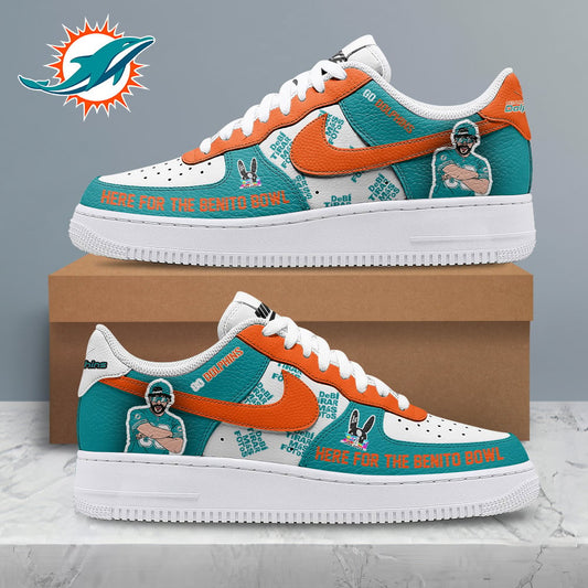 [SPECIAL OFFER] NEW CUSTOMIZED NFL19 MDP MIAMI DOLPHINS SUPER BOWL HALFTIME SHOW AF1 SHOES