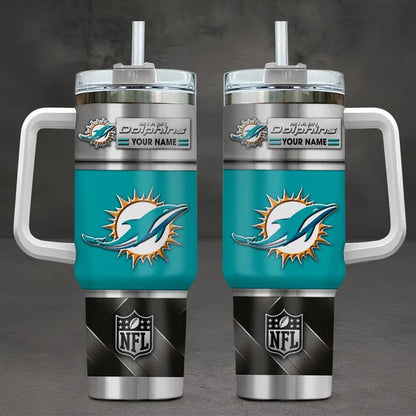 [SPECIAL OFFER] NEW CUSTOMIZED NFL19 MDP MIAMI DOLPHINS TUMBLER CUP