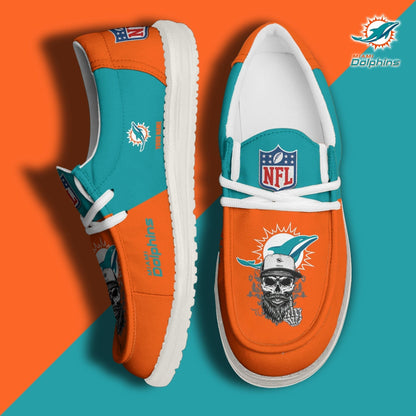 [SPECIAL OFFER] NEW CUSTOMIZED NFL19 MDP MIAMI DOLPHINS LOAFER SHOES
