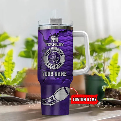 [SPECIAL OFFER] NEW CUSTOMIZED NFL05 MVK MINNESOTA VIKINGS TUMBLER CUP
