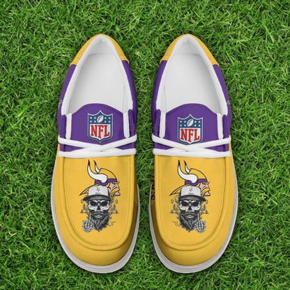 [SPECIAL OFFER] NEW CUSTOMIZED NFL05 MVK MINNESOTA VIKINGS LOAFER SHOES