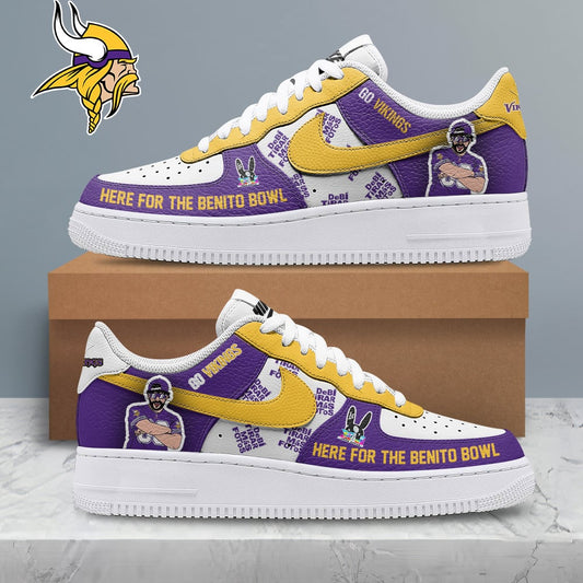 [SPECIAL OFFER] NEW CUSTOMIZED NFL05 MVK MINNESOTA VIKINGS SUPER BOWL HALFTIME SHOW AF1 SHOES