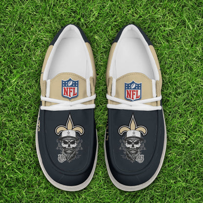 [SPECIAL OFFER] NEW CUSTOMIZED NFL24 NOS NEW ORLEANS SAINTS LOAFER SHOES