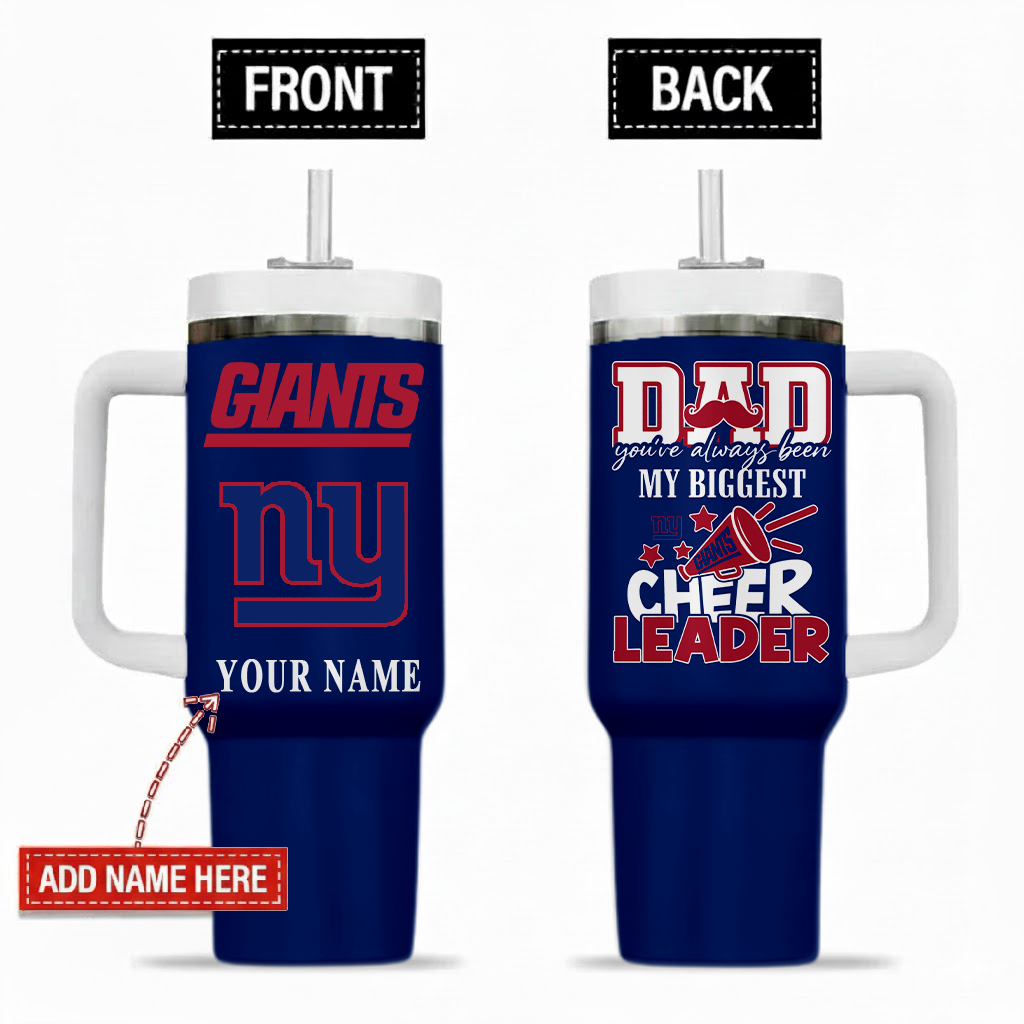 [SPECIAL OFFER] NEW CUSTOMIZED NFL32 NYG NEW YORK GIANTS 40OZ TUMBLER