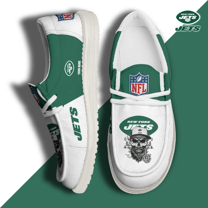 [SPECIAL OFFER] NEW CUSTOMIZED NFL25 NYJ NEW YORK JETS LOAFER SHOES