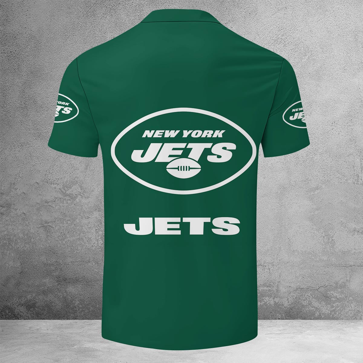 [SPECIAL OFFER] NEW CUSTOMIZED NFL25 NYJ NEW YORK JETS ZIP POLO SHIRT
