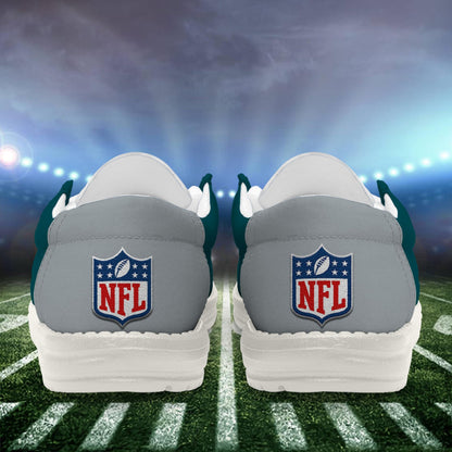 [SPECIAL OFFER] NEW CUSTOMIZED NFL02 PPE PHILADELPHIA EAGLES LOAFER SHOES