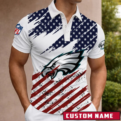 [SPECIAL OFFER] NEW CUSTOMIZED NFL02 PPE PHILADELPHIA EAGLES POLO SHIRT