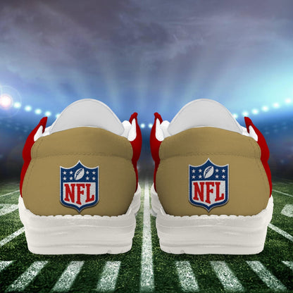 [SPECIAL OFFER] NEW CUSTOMIZED NFL11 SF49 SAN FRANCISCO 49ERS LOAFER SHOES