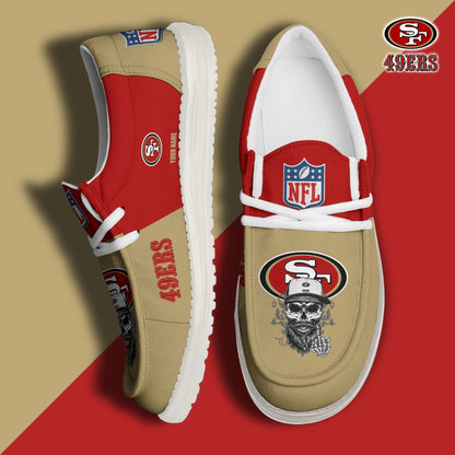 [SPECIAL OFFER] NEW CUSTOMIZED NFL11 SF49 SAN FRANCISCO 49ERS LOAFER SHOES