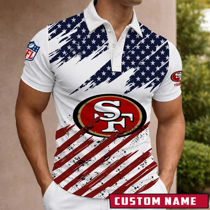 [SPECIAL OFFER] NEW CUSTOMIZED NFL11 SF49 SAN FRANCISCO 49ERS POLO SHIRT