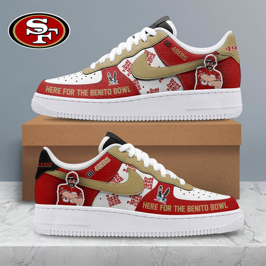 [SPECIAL OFFER] NEW CUSTOMIZED NFL11 SF49 SAN FRANCISCO 49ERS SUPER BOWL HALFTIME SHOW AF1 SHOES
