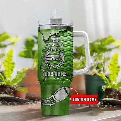 [SPECIAL OFFER] NEW CUSTOMIZED NFL06 SSH SEATTLE SEAHAWKS TUMBLER CUP