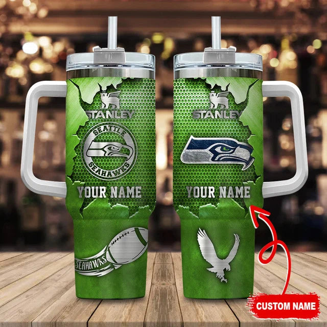 [SPECIAL OFFER] NEW CUSTOMIZED NFL06 SSH SEATTLE SEAHAWKS TUMBLER CUP