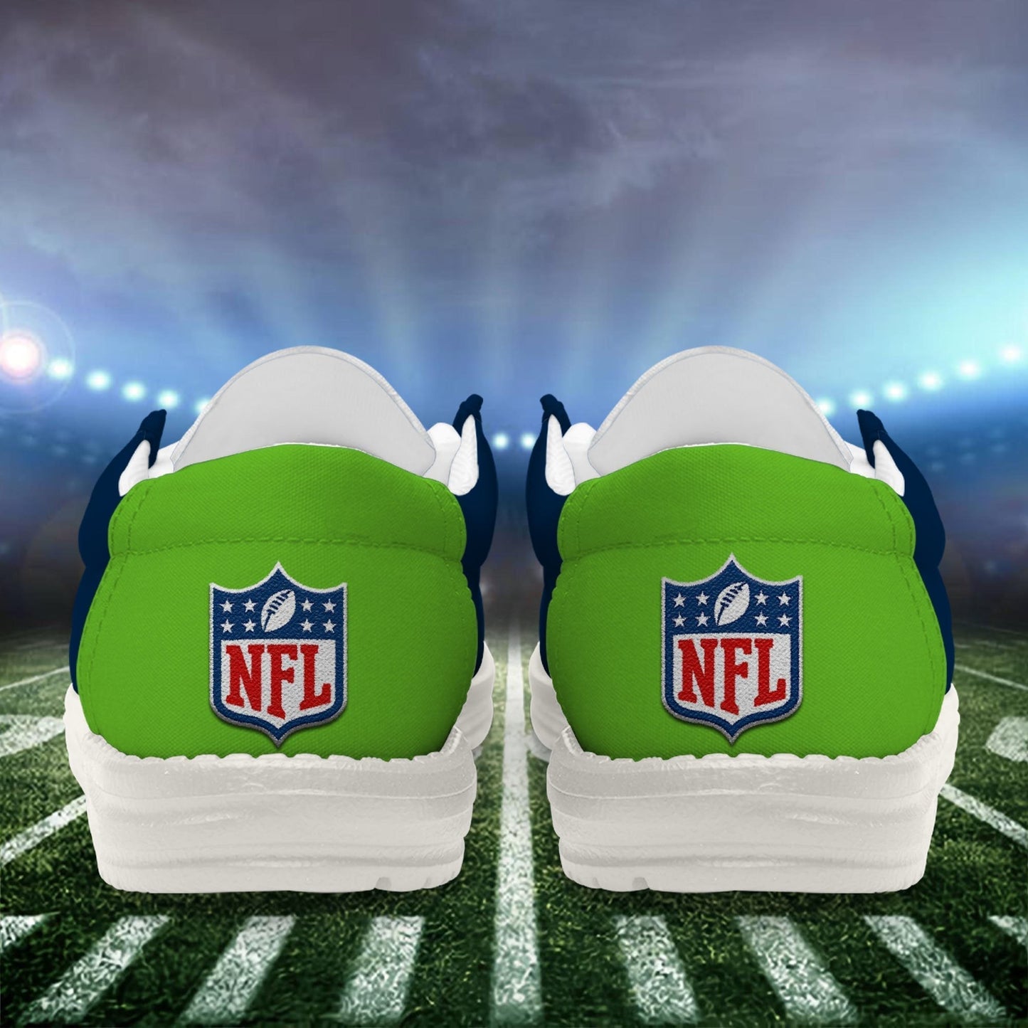 [SPECIAL OFFER] NEW CUSTOMIZED NFL06 SSH SEATTLE SEAHAWKS LOAFER SHOES