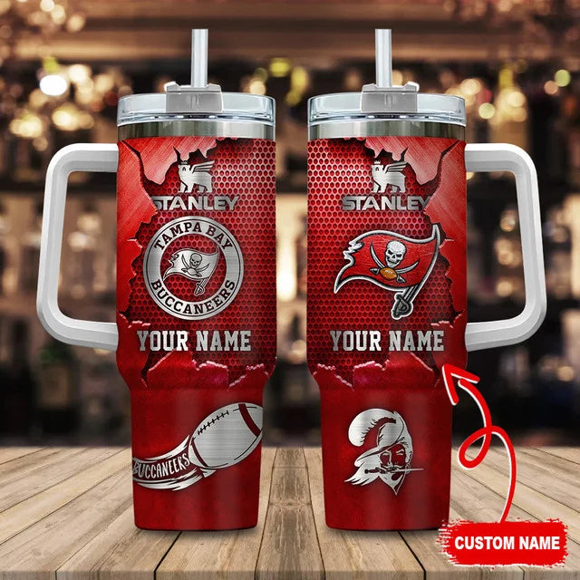 [SPECIAL OFFER] NEW CUSTOMIZED NFL10 TBB TAMPA BAY BUCCANEERS TUMBLER CUP