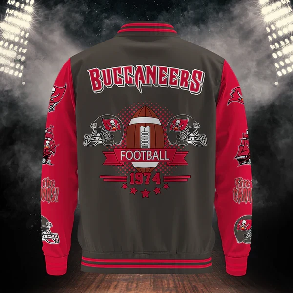 [SPECIAL OFFER] NEW CUSTOMIZED NFL10 TBB TAMPA BAY BUCCANEERS BASEBALL JACKET