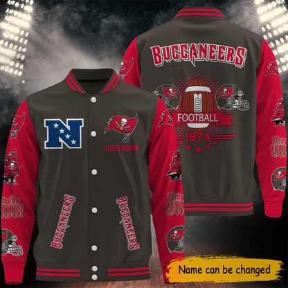 [SPECIAL OFFER] NEW CUSTOMIZED NFL10 TBB TAMPA BAY BUCCANEERS BASEBALL JACKET