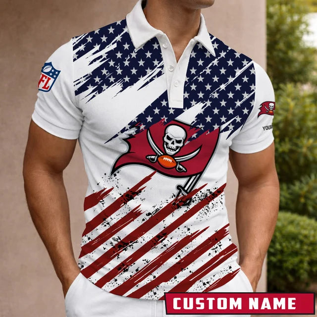 [SPECIAL OFFER] NEW CUSTOMIZED NFL10 TBB TAMPA BAY BUCCANEERS POLO SHIRT