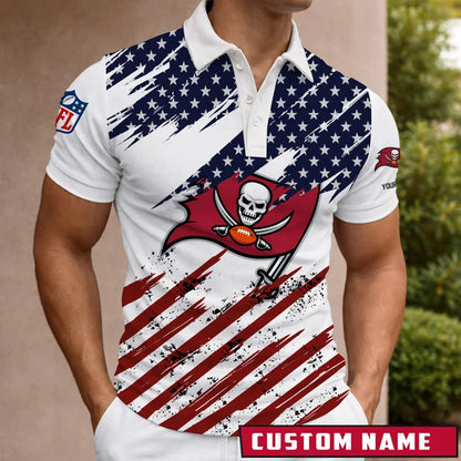 [SPECIAL OFFER] NEW CUSTOMIZED NFL10 TBB TAMPA BAY BUCCANEERS POLO SHIRT