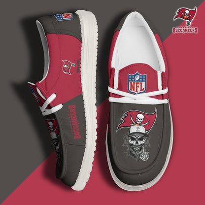[SPECIAL OFFER] NEW CUSTOMIZED NFL10 TBB TAMPA BAY BUCCANEERS LOAFER SHOES