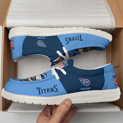 [SPECIAL OFFER] NEW CUSTOMIZED NFL31 TST TENNESSEE TITANS LOAFER SHOES