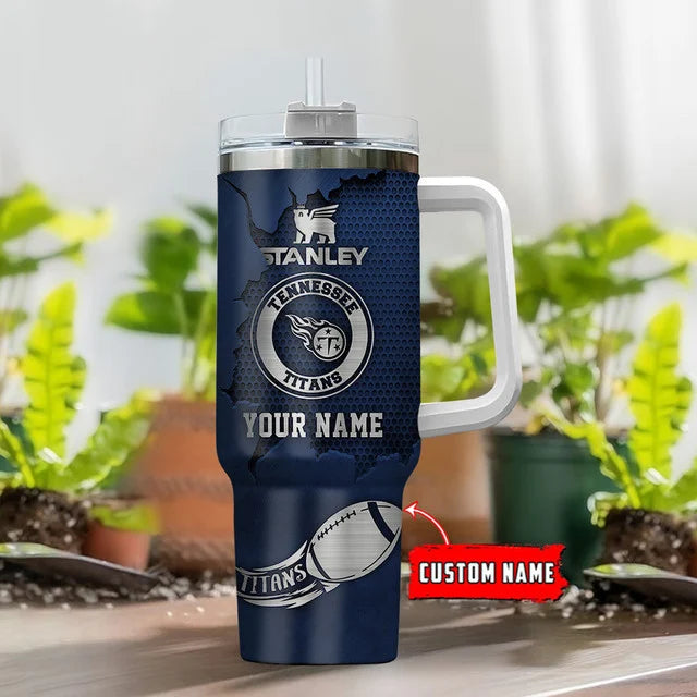 [SPECIAL OFFER] NEW CUSTOMIZED NFL31 TST TENNESSEE TITANS TUMBLER CUP