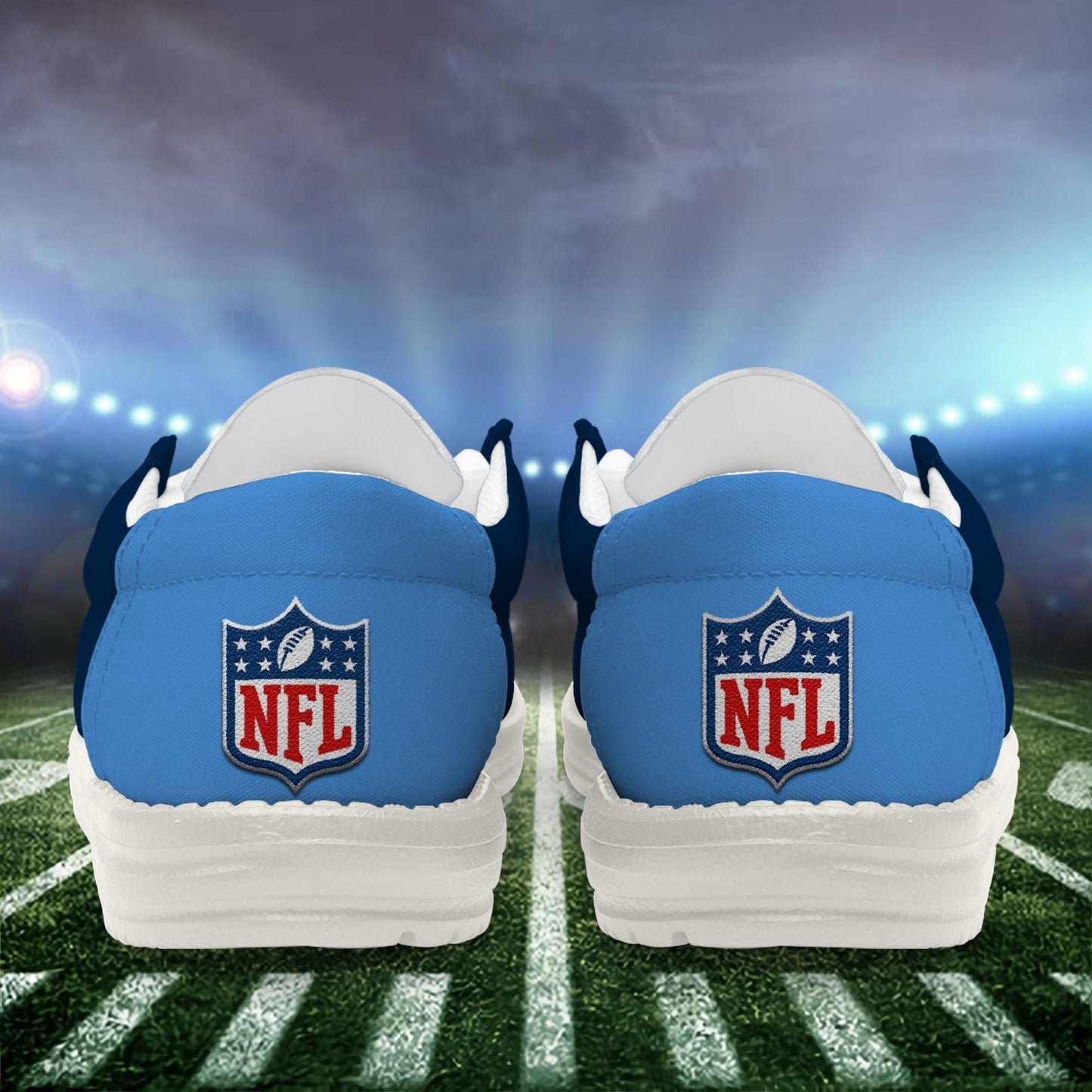 [SPECIAL OFFER] NEW CUSTOMIZED NFL31 TST TENNESSEE TITANS LOAFER SHOES
