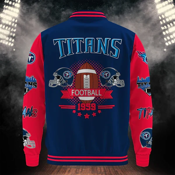 [SPECIAL OFFER] NEW CUSTOMIZED NFL31 TST TENNESSEE TITANS BASEBALL JACKET