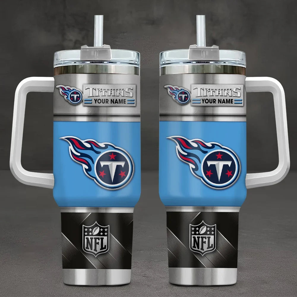 [SPECIAL OFFER] NEW CUSTOMIZED NFL31 TST TENNESSEE TITANS TUMBLER CUP