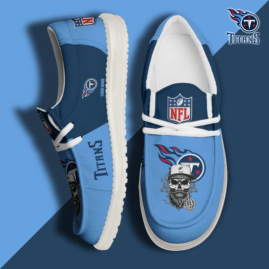 [SPECIAL OFFER] NEW CUSTOMIZED NFL31 TST TENNESSEE TITANS LOAFER SHOES