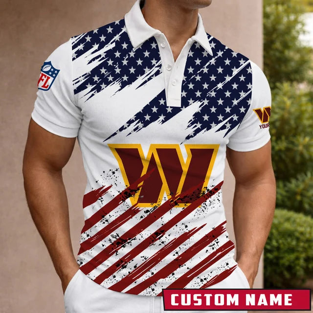 [SPECIAL OFFER] NEW CUSTOMIZED NFL12 WTC WASHINGTON COMMANDERS POLO SHIRT