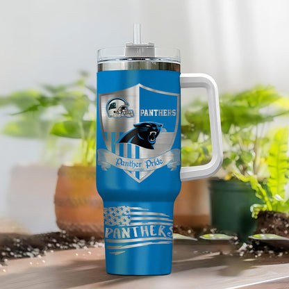 [SPECIAL OFFER] NEW CUSTOMIZED NFL23 CLP CAROLINA PANTHERS 40 OZ TUMBLER