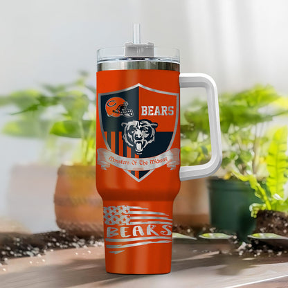 [SPECIAL OFFER] NEW CUSTOMIZED NFL26 CCB CHICAGO BEARS 40 OZ TUMBLER