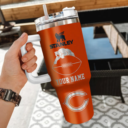 [SPECIAL OFFER] NEW CUSTOMIZED NFL26 CCB CHICAGO BEARS 40 OZ TUMBLER